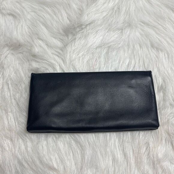 Tory Burch Black Leather Miller Clutch NEW - Picture 3 of 9